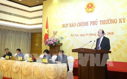 Пресс-конференция по итогам очередного февральского заседания правительства Вьетнама