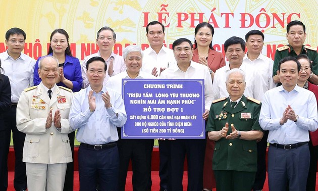 Президент Вьетнама призвал построить до 8000 домов в поддержку малоимущих семей в провинции Диенбиен и северо-западном регионе Вьетнама  