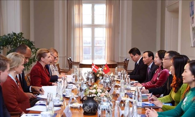 Вице-президент Во Тхи Ань Суань провела переговоры с премьер-министром Дании Метте Фредериксен