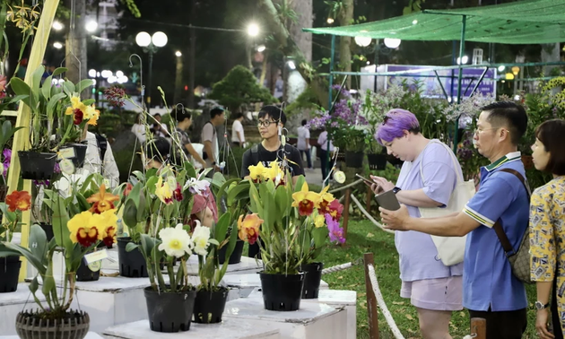 Открытие Фестиваля весенних цветов в Хошимине, приуроченного к году Зеленого деревянного дракона