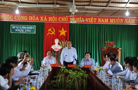 Fatherland Front President pays  working visits to Binh Dinh and Khanh Hoa