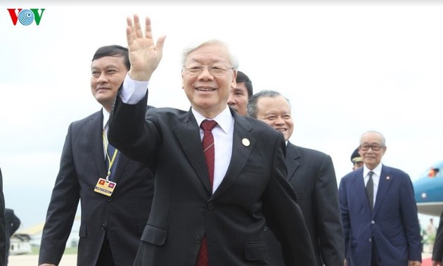 Cambodian press highlights Vietnamese top leader’s visit