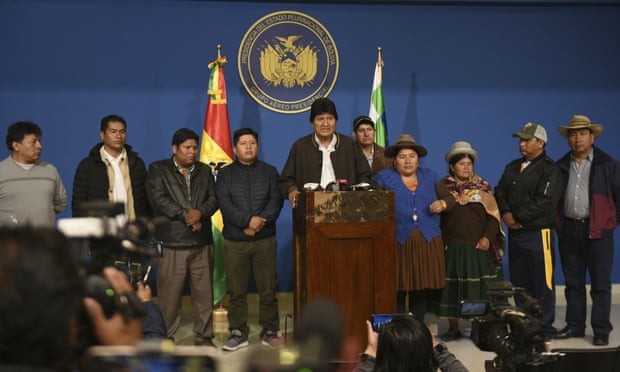 Bolivia’s President resigns