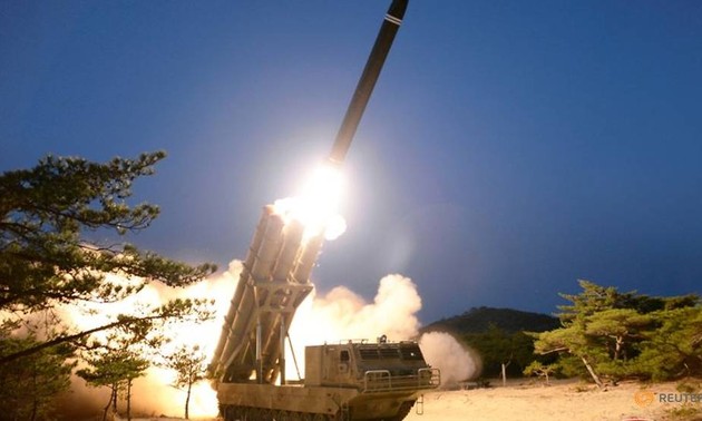 North Korea says it conducted successful test of multiple rocket launchers
