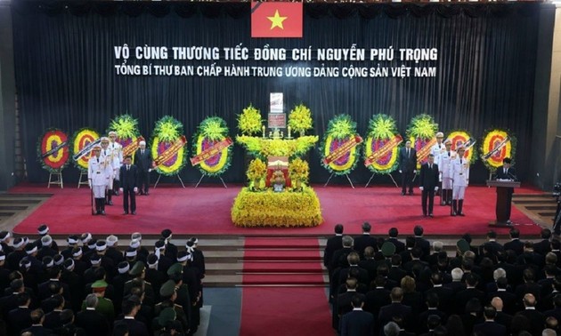 Tổ chức trọng thể Lễ truy điệu và Lễ di quan Tổng Bí thư Nguyễn Phú Trọng tại Hà Nội