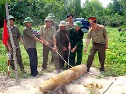 Joint effort to clear bombs and landmines