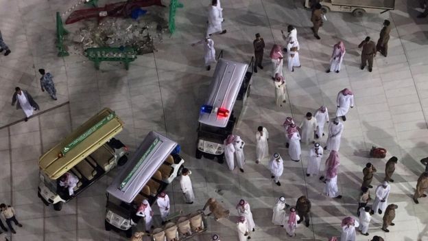 107 people are killed in Mecca crane collapse