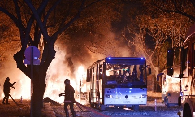 Bombing in Turkey kills nearly 100 people