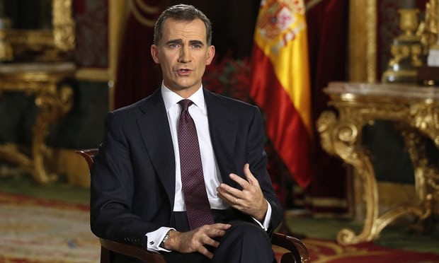 King of Spain calls for national unity
