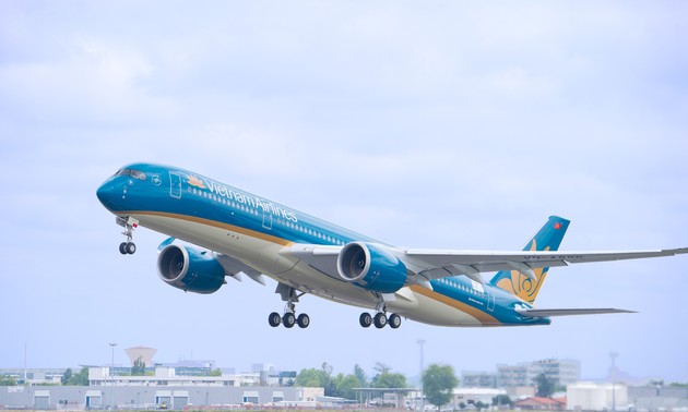 Vietnam Airlines transports apricot, peach blossoms for lunar New Year 