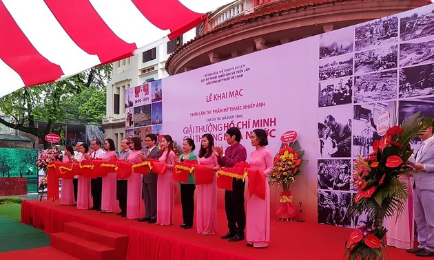 Prize winning works exhibited in Hanoi 