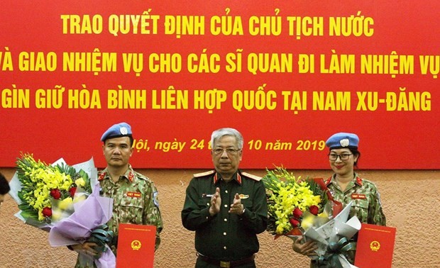 Two more Vietnamese officers to join UN peacekeeping mission in South Sudan