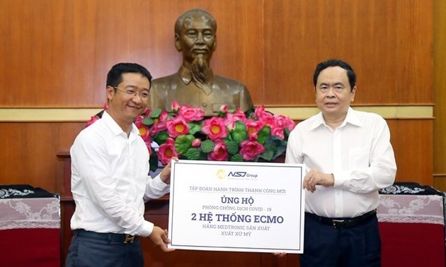 95 million USD donated for the fight against COVID-19