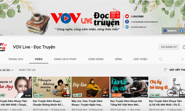 “VOV Live-Story reading” wins YouTube Creator Awards