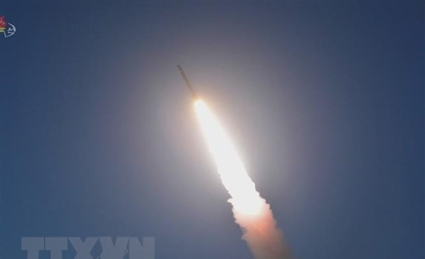 North Korea test fires four long-range cruise missiles