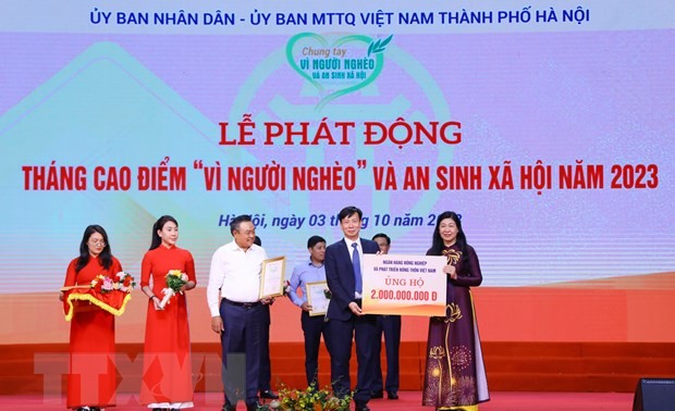 Hanoi launches “Month for the poor” 2023