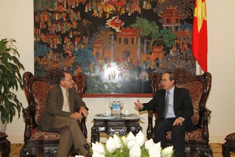 Phó Thủ tướng Nguyễn Thiện Nhân tiếp Chủ tịch Hội đồng quản trị quỹ giáo dục Việt Nam 