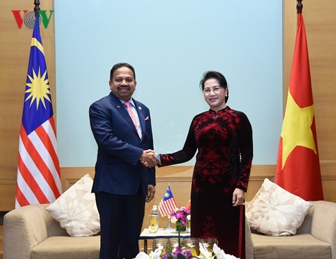 Chủ tịch Quốc hội Nguyễn Thị Kim Ngân tiếp đoàn đại biểu Nghị viện Indonesia, Malaysia