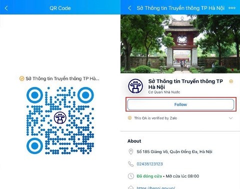 Thành phố Hà Nội sử dụng Zalo để thông tin về bầu cử