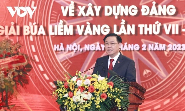 Chủ tịch Quốc hội Vương Đình Huệ: những tác phẩm báo chí  tăng cường bảo vệ nền tảng tư tưởng của Đảng Cộng sản Việt Nam