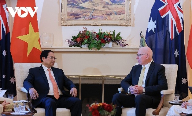 Thủ tướng Phạm Minh Chính tiếp xúc các nhà lãnh đạo Australia