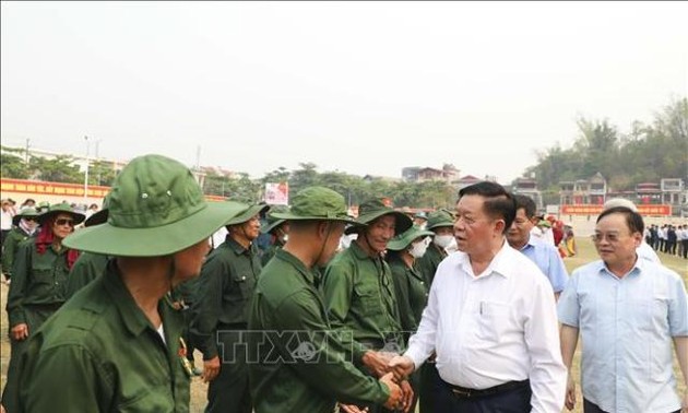 Trưởng Ban Tuyên giáo TW Nguyễn Trọng Nghĩa kiểm tra công tác chuẩn bị lễ kỷ niệm 70 năm Chiến thắng Điện Biên Phủ
