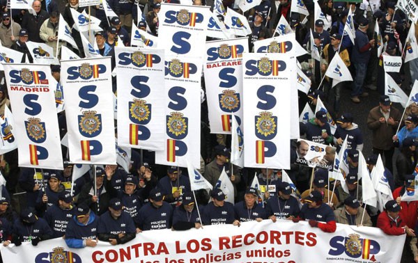 Viven España y Grecia otra jornada de protestas contra los recortes