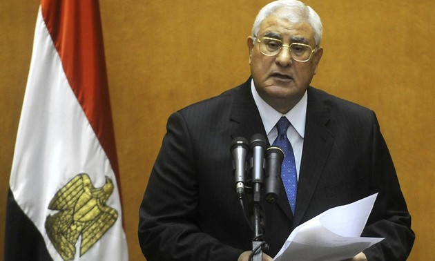 Presidente interino de Egipto aprueba la Constitución provisional