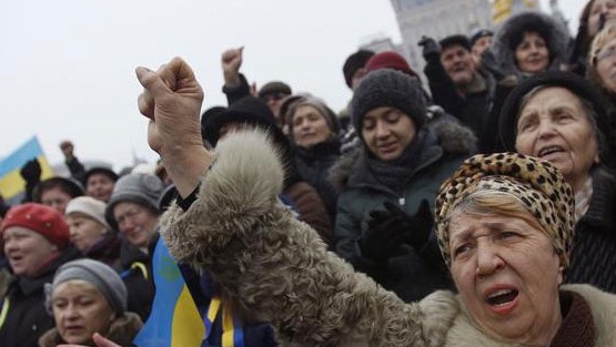 Prosiguen protestas antigubernamentales en Ucrania