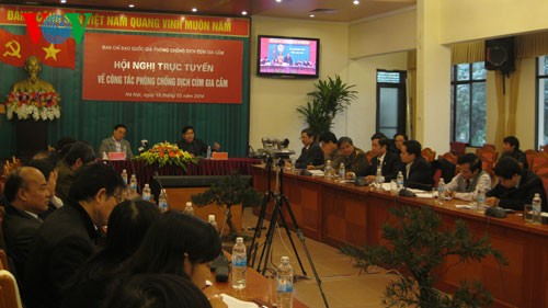 Teleconferencia sobre medidas urgentes de prevención de gripe aviar en Vietnam