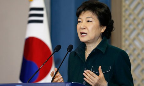 Urge presidenta surcoreana a Corea del Norte a abandonar su programa nuclear                        