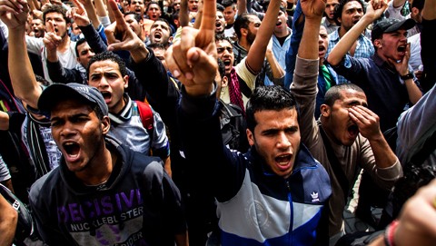 Estalla en Egipto oleada de manifestaciones estudiantiles