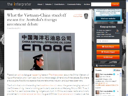 Eruditos australianos reiteran motivos políticos de China en el Mar Oriental