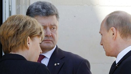 Putin se reúne por primera vez con el presidente electo ucraniano 