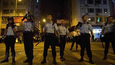 Manifestantes en Hong Kong se retiran de Mongkok