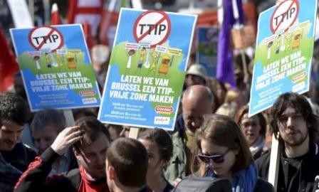 Manifestaciones contra el TTIP en Europa