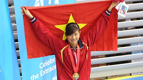 Deportistas vietnamitas baten récords de atletismo y natación en Juegos regionales