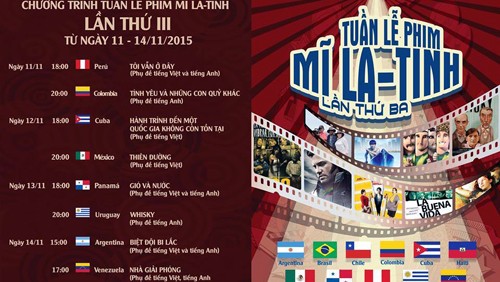 Cuba y Venezuela presentan películas a proyectarse en III Ciclo de Cine Latinoamericano en Hanoi