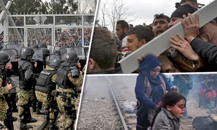 ONU alerta situación extrema de migrantes en la frontera Grecia –Macedonia