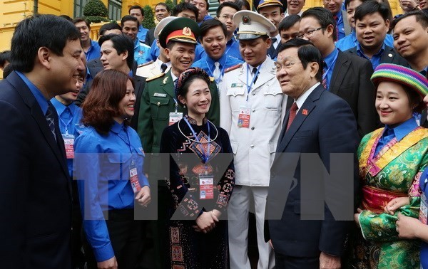 Elogia presidente vietnamita ejemplo de jóvenes nacionales sobresalientes