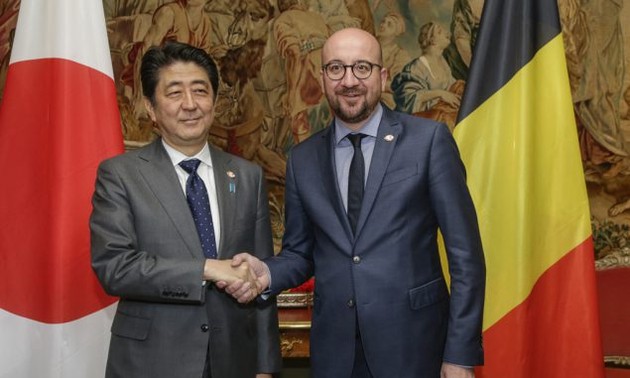Japón dispuesto a fomentar cooperación con Bélgica en lucha contra terrorismo 