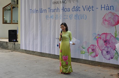 Inaugurada exposición “Pinturas de Flor de tierra Vietnam – Corea del Sur” 