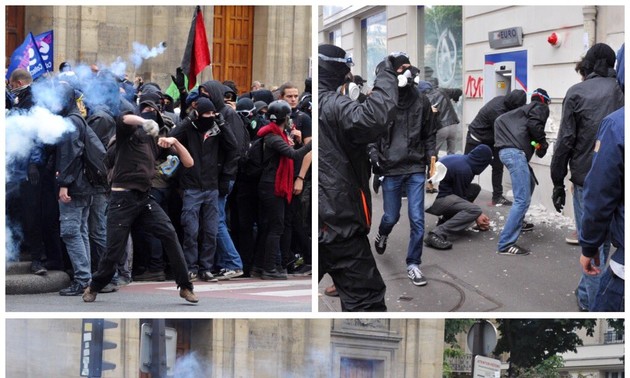 Disturbios en Francia durante huelga contra la nueva ley de la reforma laboral