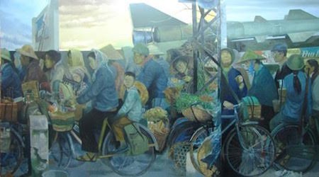 Exposición sobre vida artística en Vietnam en 30 años de Renovación 