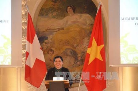 En Suiza vicepresidenta del Parlamento de Vietnam 