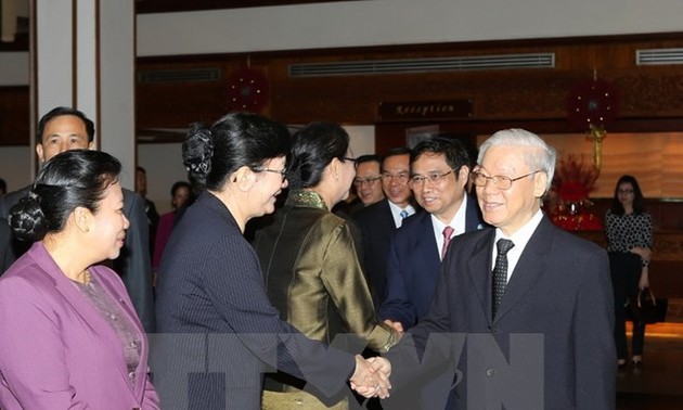 Continúan actividades del líder partidista vietnamita en Laos