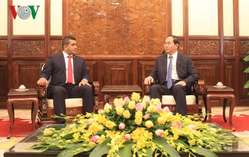 Presidente vietnamita se reúne con delegación de promoción comercial de Madagascar 