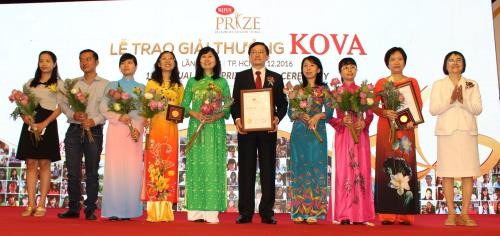 Premio Kova enaltece creatividad y dedicación de estudiantes vietnamitas sobresalientes