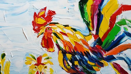 Imagen renovada del gallo resalta en exposición “Dậu Dome”