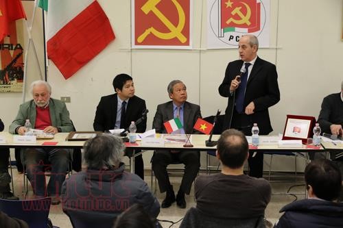 Partido Comunista Italiano elogia logros de la revolución vietnamita